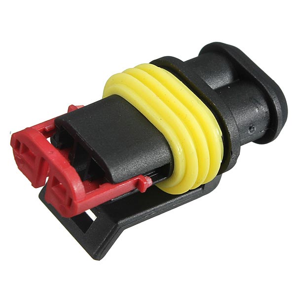 10 X 2 Pin Way Sealed Waterproof Electrical Wire Connector Plug Set