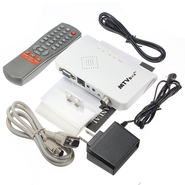 LCD VGA External TV PC BOX Digital Program Receiver with Speaker