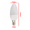 5XE14 2835 SMD 3W Warm White LED Candle Bulb Lamp AC 200-240V