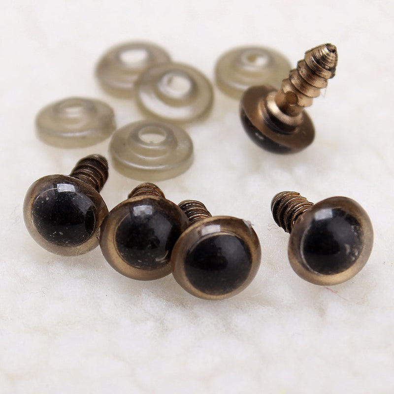 5 pcs Safety Plastic Eyes For Bear Soft Toys Snap Animal Dolls