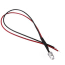 LED Light Bulb 20cm Pre Wired 5mm 12V DC Colorful Flashing F5 RGB