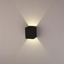 Modern 3W Black LED Square Wall Lamp Surface Install Light Fixture