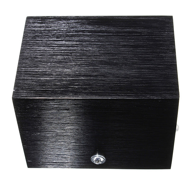 Modern 3W Black LED Square Wall Lamp Surface Install Light Fixture