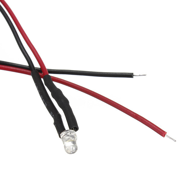 LED Colorful Diode Light Bulb 20cm Pre Wired 3mm 12V DC