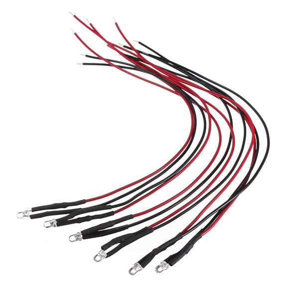 LED Colorful Diode Light Bulb 20cm Pre Wired 3mm 12V DC