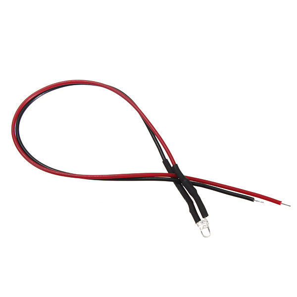 LED Colorful Diode Light Bulb 20cm Pre Wired 3mm 12V DC