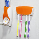 Honana BX-115 Bathroom Automatic Toothpaste Dispenser Squeezer Toothbrush Holder Set