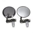 Motorcycle Aluminum 3Inch Round Handlebar End 7/8Inch Side Mirrors