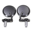Motorcycle Aluminum 3Inch Round Handlebar End 7/8Inch Side Mirrors