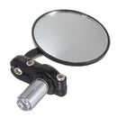 Motorcycle Aluminum 3Inch Round Handlebar End 7/8Inch Side Mirrors
