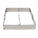 Stainless Steel Rectangle Mousse Ring Retractable Cake Ovenware