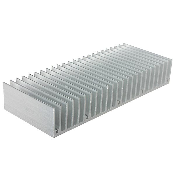 2Pcs 150x60x25mm Aluminum Heat Sink Heatsink Cooling For Chip IC LED Power Memory Transistor