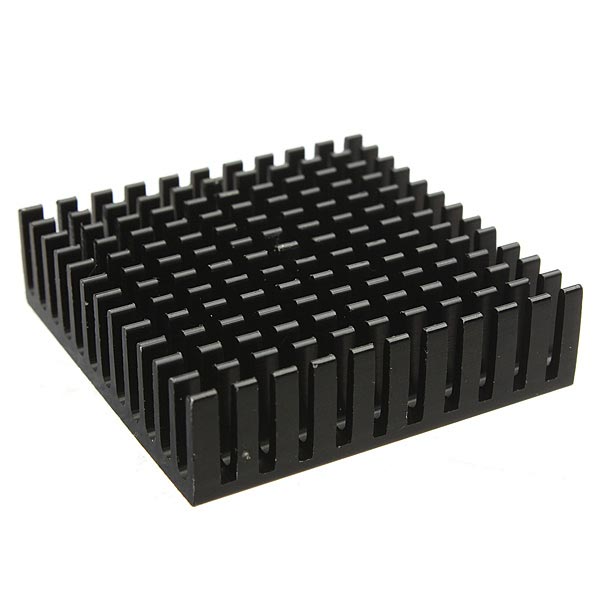 10pcs 40 x 40 x 11mm Aluminum Heat Sink Heatsink Cooling For Chip IC LED Transistor