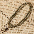 8mm 108 Green Sandalwood Buddhist Prayer Bead Mala Necklace Bracelet
