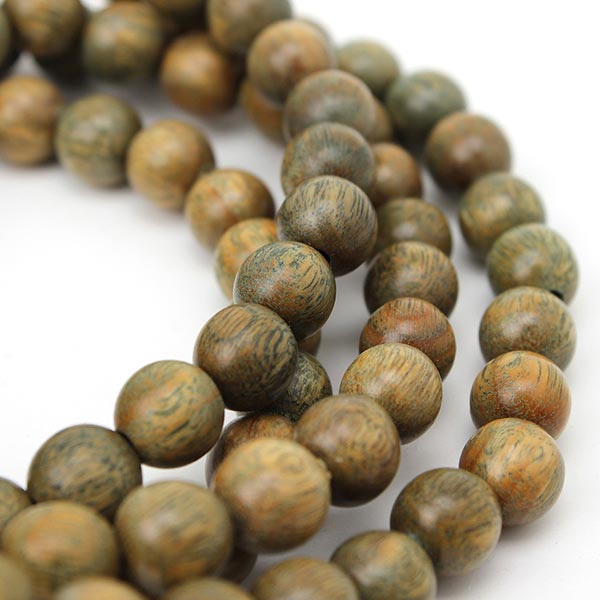 8mm 108 Green Sandalwood Buddhist Prayer Bead Mala Necklace Bracelet