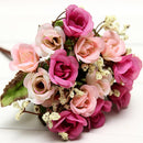 Artificial Roses Silk Flowers Home Room Party Decor