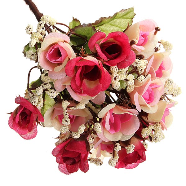 Artificial Roses Silk Flowers Home Room Party Decor