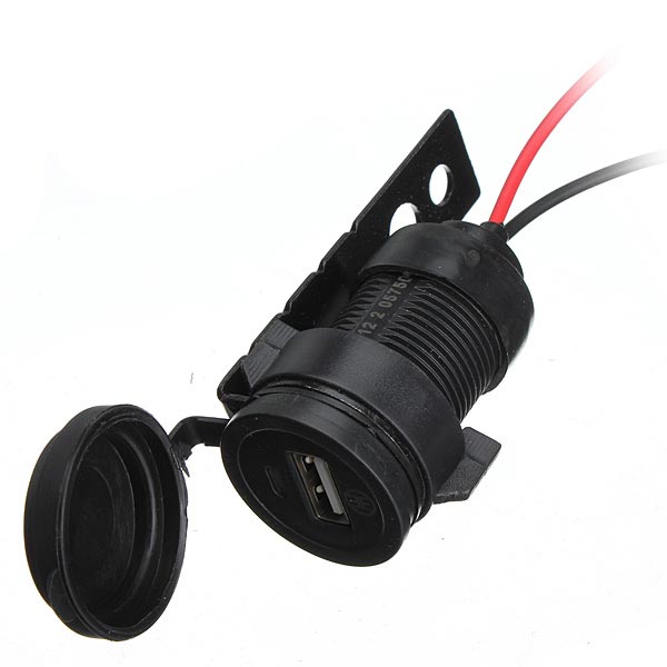12V Motorcycle Phone USB Charger Power Adapter Waterproof