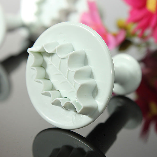 3X Christmas Holly Leaf Cake Cookie Cutter Sugarcraft Decorating Mold