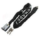 Motorcycle Scooter Chain Padlock Mountain Road Bike Safety