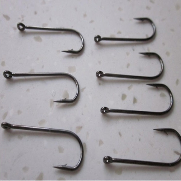 ZANLURE 70PCS 10 Sizes Carbon Silver Lure Fishing Hooks With Box