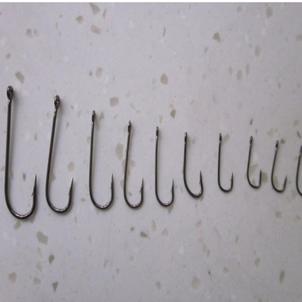 ZANLURE 70PCS 10 Sizes Carbon Silver Lure Fishing Hooks With Box