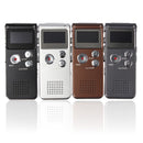 Steel Rechargeable 8GB 650HR Digital Audio Voice Recorder MP3 Player
