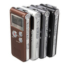 Steel Rechargeable 8GB 650HR Digital Audio Voice Recorder MP3 Player