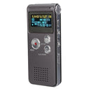 Steel Rechargeable 8GB 650HR Digital Audio Voice Recorder MP3 Player