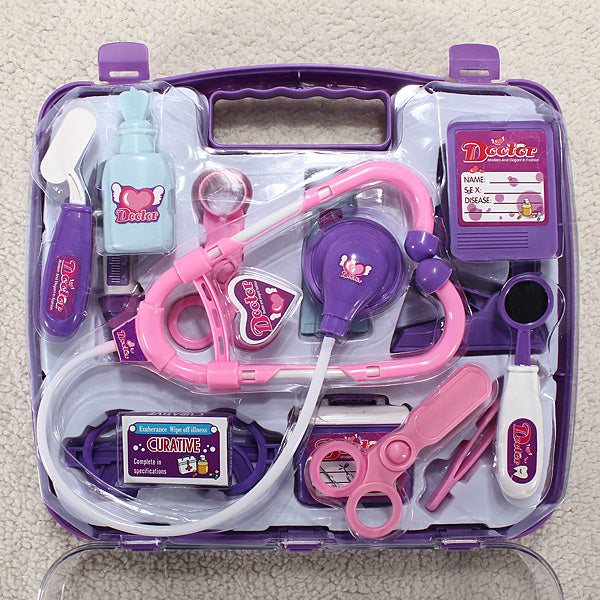 Baby Pretended Doctor Play Set Carry Case Medical Kit