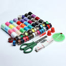 100pcs Portable Sewing Kit Threader Needle Tape Measure Scissor Thimble Set