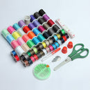 100pcs Portable Sewing Kit Threader Needle Tape Measure Scissor Thimble Set