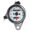 Motorcycle Dual Odometer Speedometer Gauge LED Backlight Signal Light
