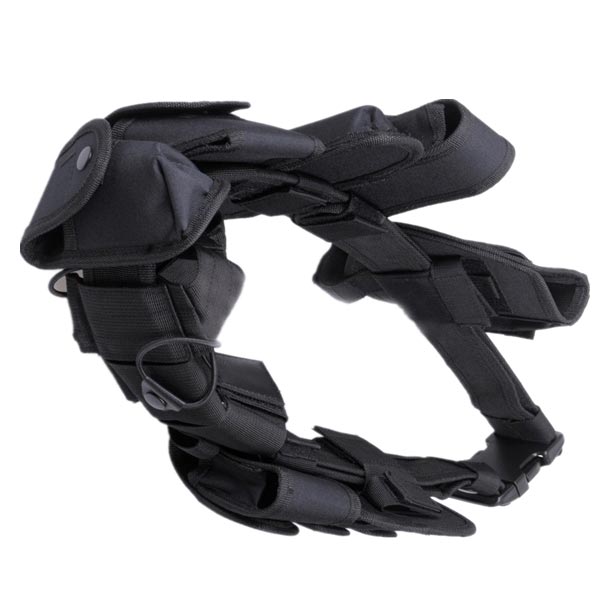 Tactical Belt With 9 Pouches Outdoor Utility Kit