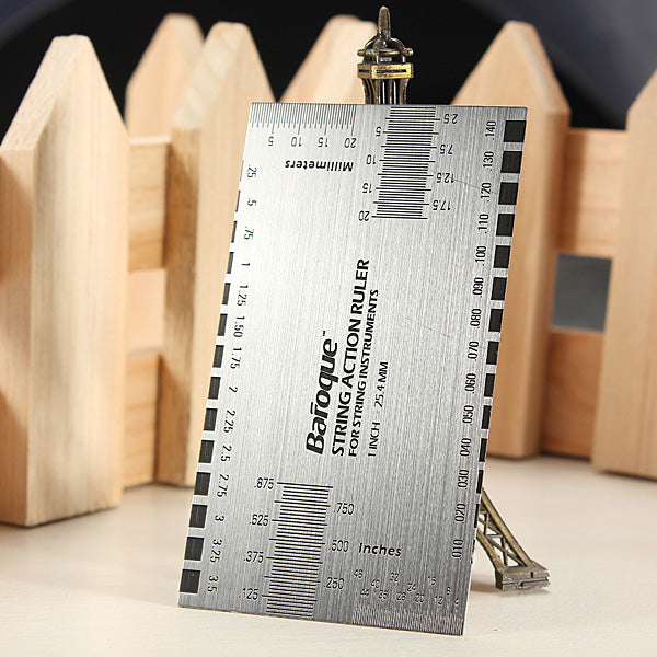 Guitar String Action Gauge Measuring Ruler Bass Luthier Tool