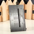 Guitar String Action Gauge Measuring Ruler Bass Luthier Tool