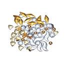 Mix Shape Gold Sliver 3D Resin DIY Nail Art Decoration Wheels