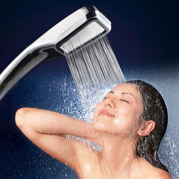 Pressurized Water Saving Square Handheld Shower Head Bath Shower