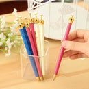 3Pcs Elegant Crown Ball Pen Personalized Stylish Ballpoint Pens