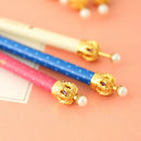 3Pcs Elegant Crown Ball Pen Personalized Stylish Ballpoint Pens