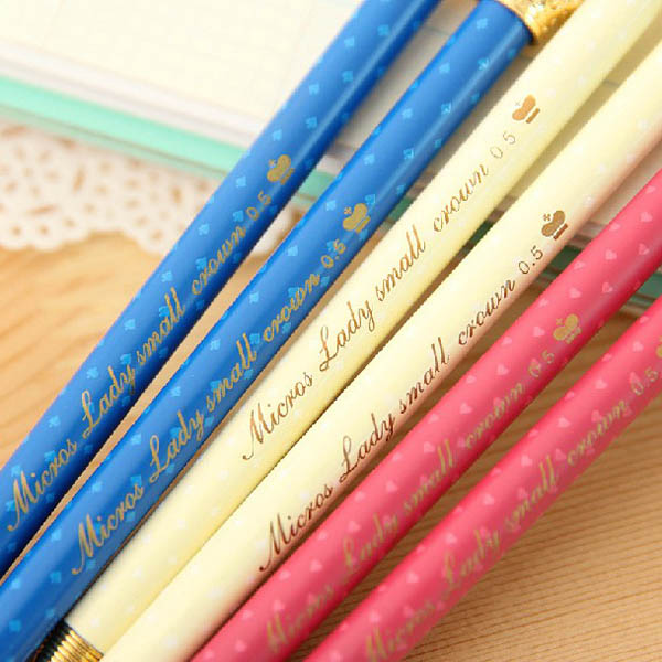 3Pcs Elegant Crown Ball Pen Personalized Stylish Ballpoint Pens