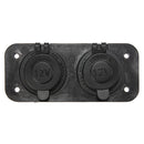 Motorcycle Car Dual Plug Socket Adapter 12V/24V
