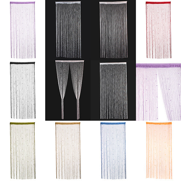 Imitated Crystals Beads String Curtain Window DIY Wall Decorations