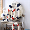 Mediterranean Style Welcome Aboard Decorative Life Buoy Home Decor