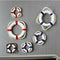 Mediterranean Style Welcome Aboard Decorative Life Buoy Home Decor