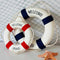 Mediterranean Style Welcome Aboard Decorative Life Buoy Home Decor