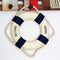 Mediterranean Style Welcome Aboard Decorative Life Buoy Home Decor