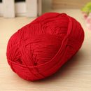 12Color Finger Ring Knitting Yarn Smooth Woolen Cotton Bamboo Yarn Knitted Hat