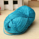 12Color Finger Ring Knitting Yarn Smooth Woolen Cotton Bamboo Yarn Knitted Hat