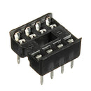 5pcs 8 Pin IC Socket DIP Sockets Adaptor Solder Type 2.54mm Wide